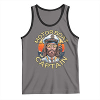 Funny Pontoon Boating Motor Boatin Lake Tank Top Motor Boat Captain - Wonder Print Shop
