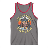 Funny Pontoon Boating Motor Boatin Lake Tank Top Motor Boat Captain - Wonder Print Shop