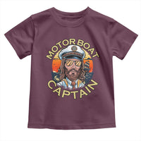 Funny Pontoon Boating Motor Boatin Lake Toddler T Shirt Motor Boat Captain - Wonder Print Shop