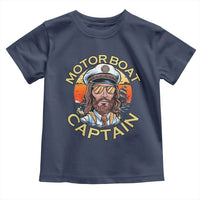 Funny Pontoon Boating Motor Boatin Lake Toddler T Shirt Motor Boat Captain - Wonder Print Shop