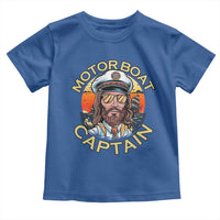 Funny Pontoon Boating Motor Boatin Lake Toddler T Shirt Motor Boat Captain - Wonder Print Shop
