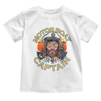 Funny Pontoon Boating Motor Boatin Lake Toddler T Shirt Motor Boat Captain - Wonder Print Shop