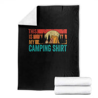 Funny Camper Throw Blanket This Is My Camping Shirt - Wonder Print Shop