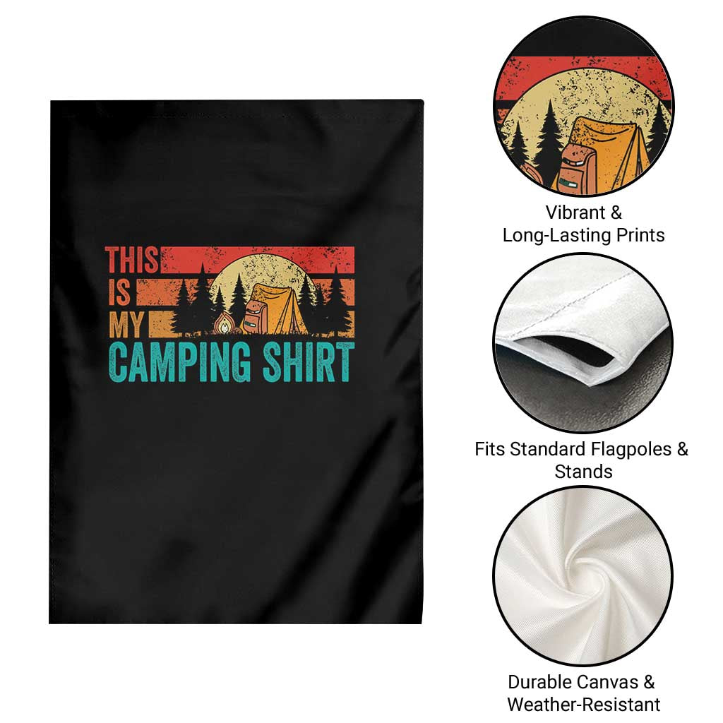 Funny Camper Garden Flag This Is My Camping Shirt - Wonder Print Shop