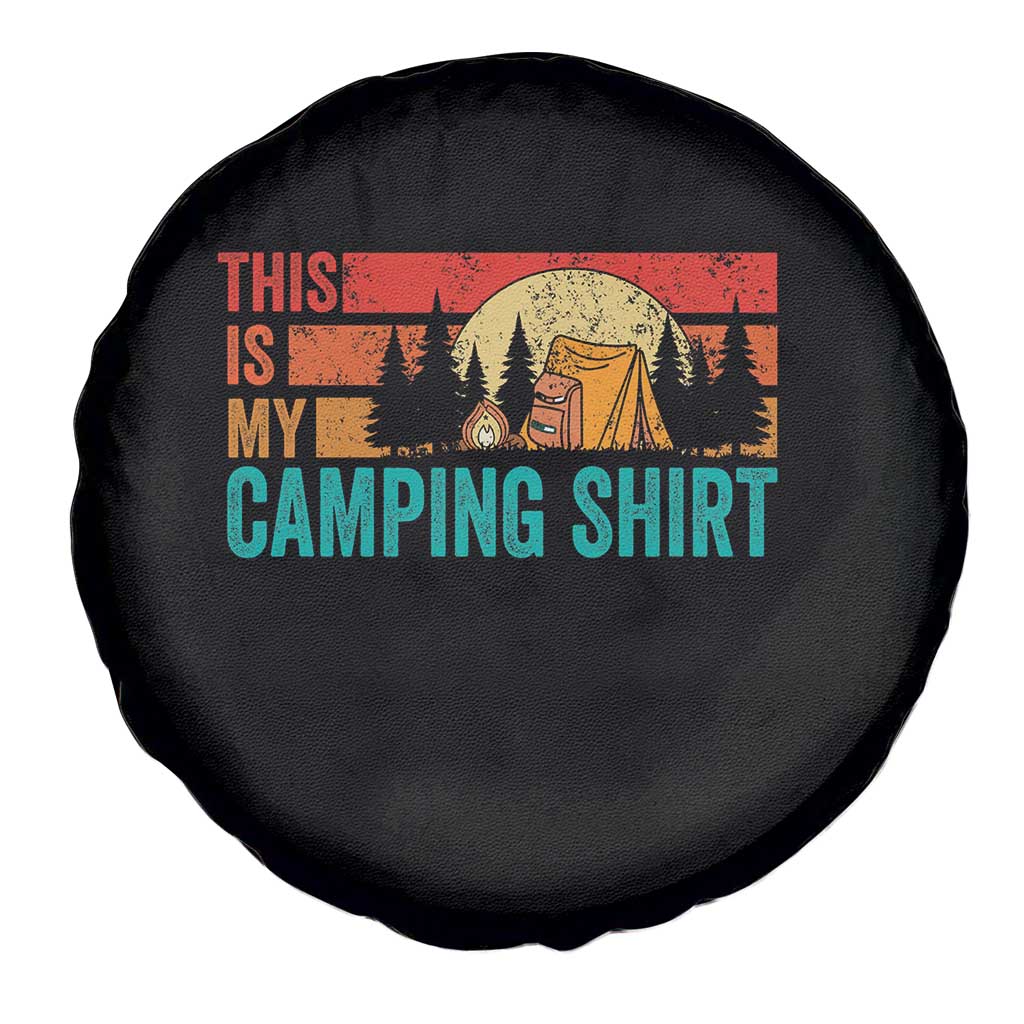 Funny Camper Spare Tire Cover This Is My Camping Shirt - Wonder Print Shop