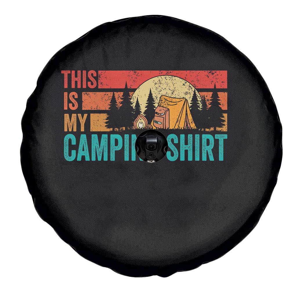 Funny Camper Spare Tire Cover This Is My Camping Shirt - Wonder Print Shop
