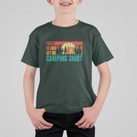 Funny Camper T Shirt For Kid This Is My Camping Shirt - Wonder Print Shop