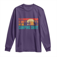 Funny Camper Long Sleeve Shirt This Is My Camping Shirt - Wonder Print Shop