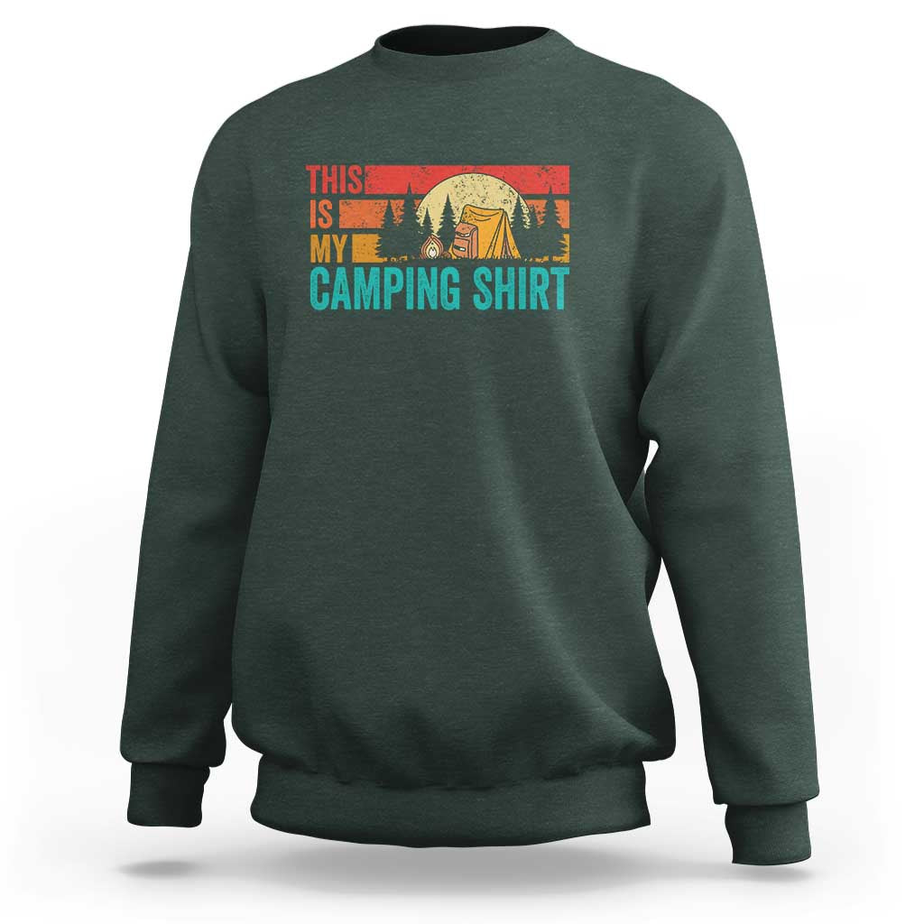 Funny Camper Sweatshirt This Is My Camping Shirt - Wonder Print Shop