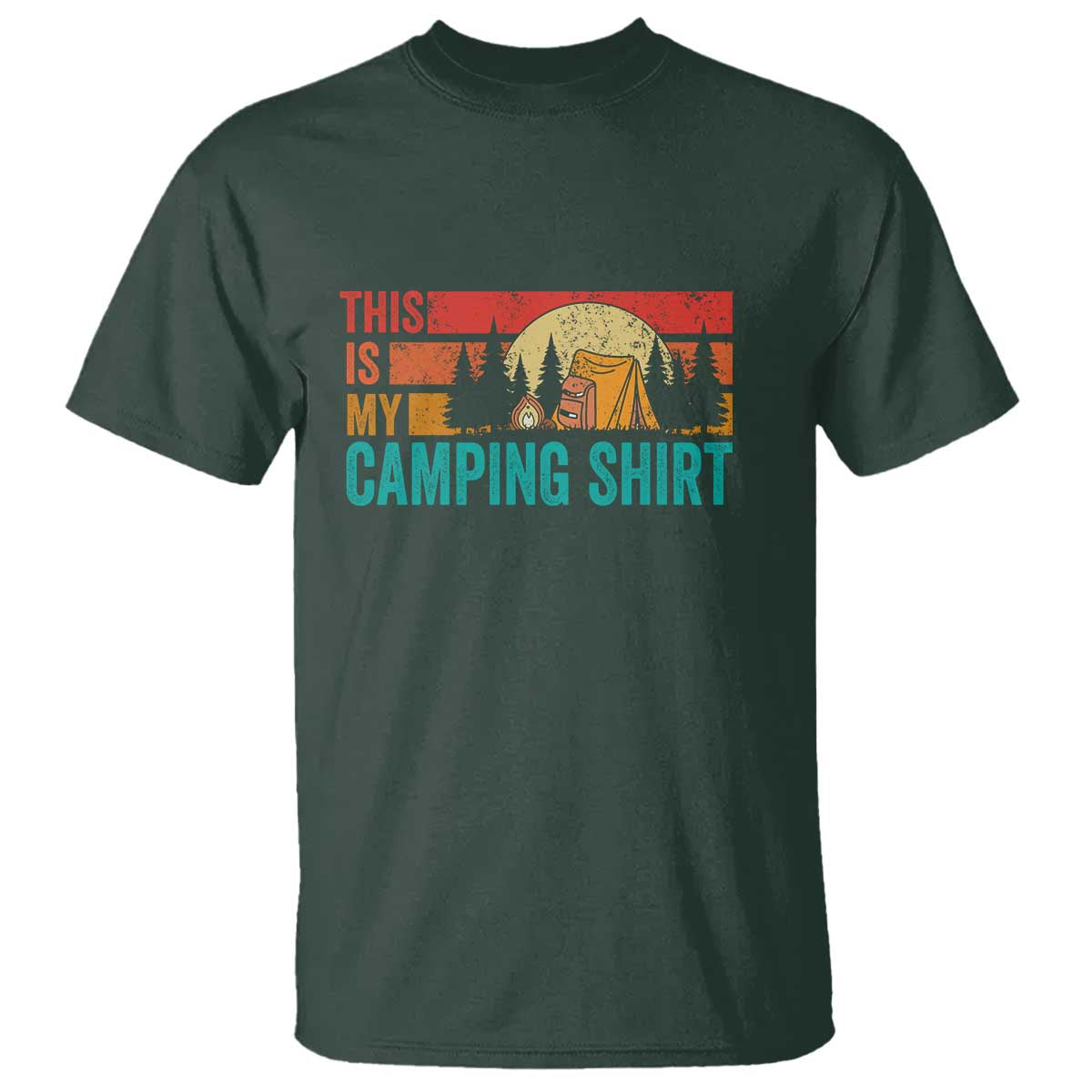 Funny Camper T Shirt This Is My Camping Shirt - Wonder Print Shop