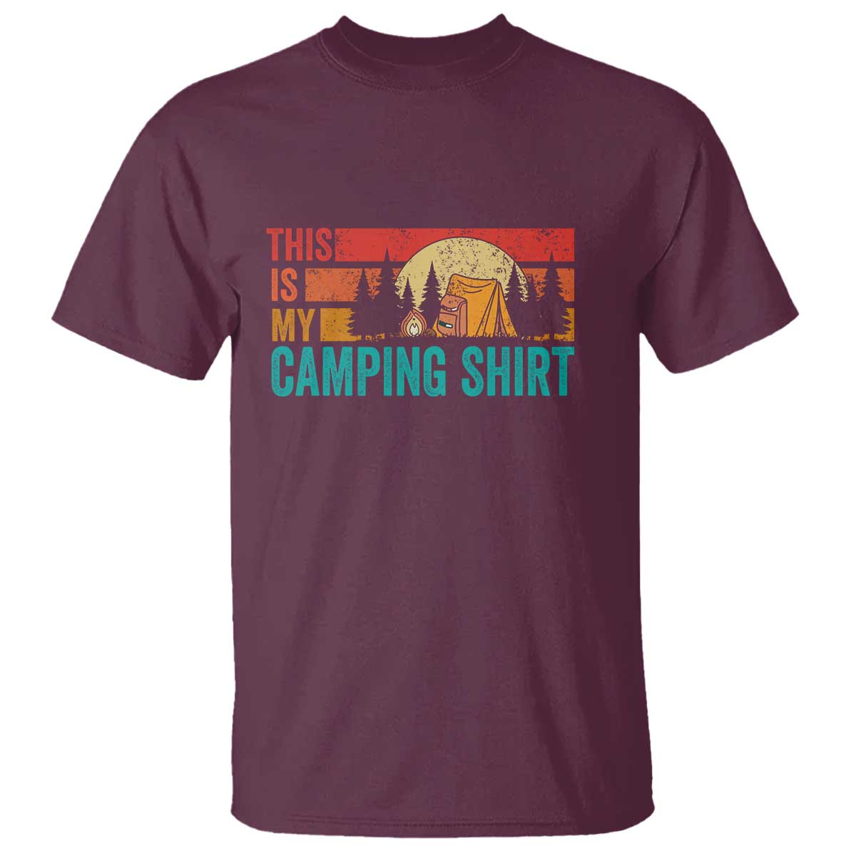 Funny Camper T Shirt This Is My Camping Shirt - Wonder Print Shop