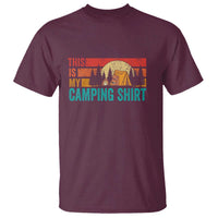 Funny Camper T Shirt This Is My Camping Shirt - Wonder Print Shop