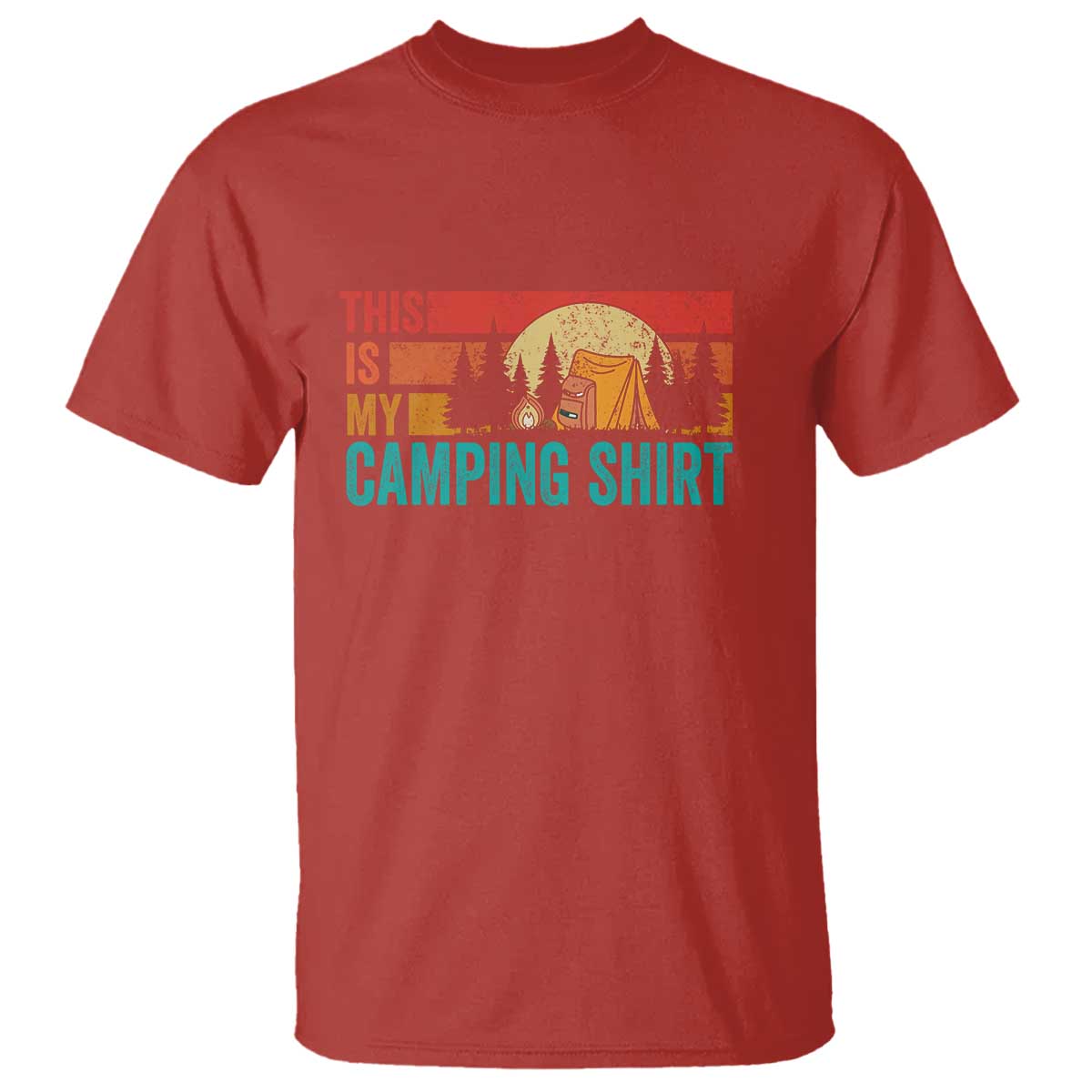 Funny Camper T Shirt This Is My Camping Shirt - Wonder Print Shop