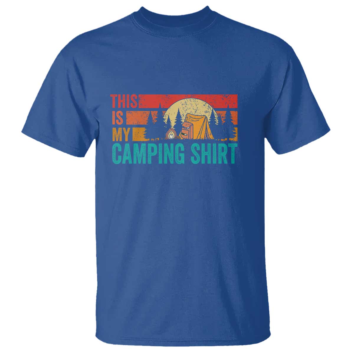 Funny Camper T Shirt This Is My Camping Shirt - Wonder Print Shop