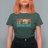 Funny Camper T Shirt For Women This Is My Camping Shirt - Wonder Print Shop