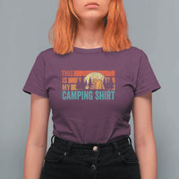 Funny Camper T Shirt For Women This Is My Camping Shirt - Wonder Print Shop