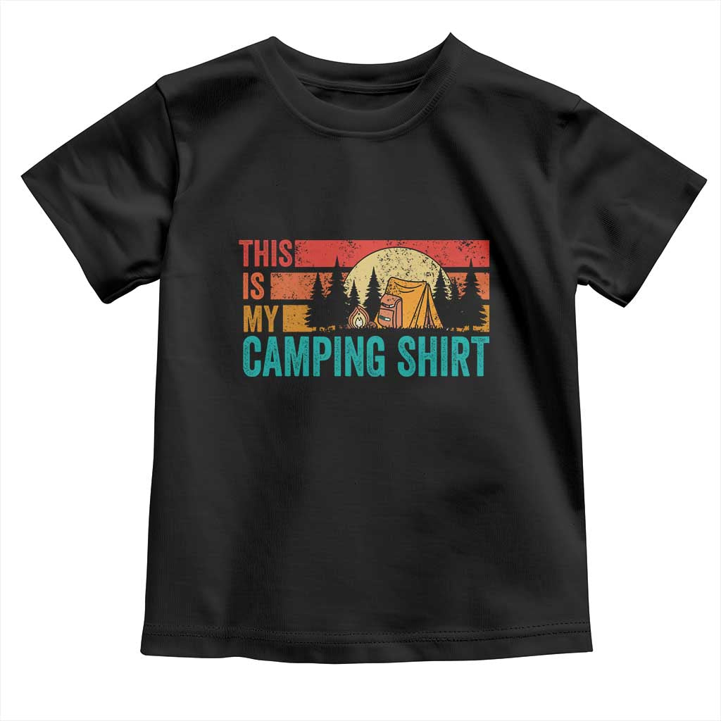 Funny Camper Toddler T Shirt This Is My Camping Shirt - Wonder Print Shop