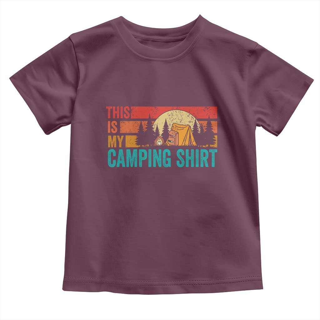 Funny Camper Toddler T Shirt This Is My Camping Shirt - Wonder Print Shop