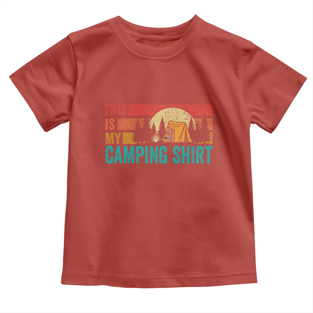 Funny Camper Toddler T Shirt This Is My Camping Shirt - Wonder Print Shop