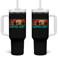 Funny Camper Tumbler With Handle This Is My Camping Shirt - Wonder Print Shop