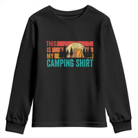 Funny Camper Youth Sweatshirt This Is My Camping Shirt - Wonder Print Shop