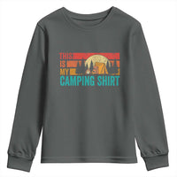 Funny Camper Youth Sweatshirt This Is My Camping Shirt - Wonder Print Shop