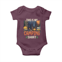 Funny Camper Glamper Baby Onesie This Is My Camping Shirt - Wonder Print Shop