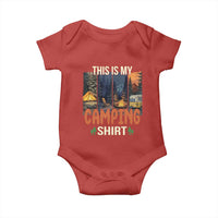 Funny Camper Glamper Baby Onesie This Is My Camping Shirt - Wonder Print Shop