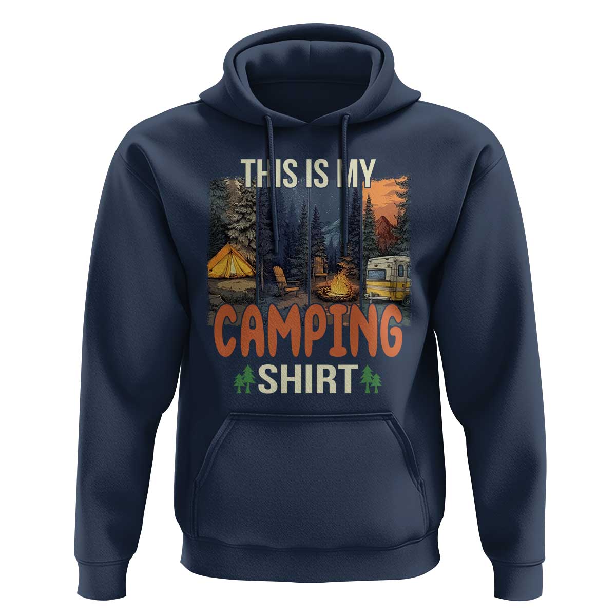 Funny Camper Glamper Hoodie This Is My Camping Shirt - Wonder Print Shop