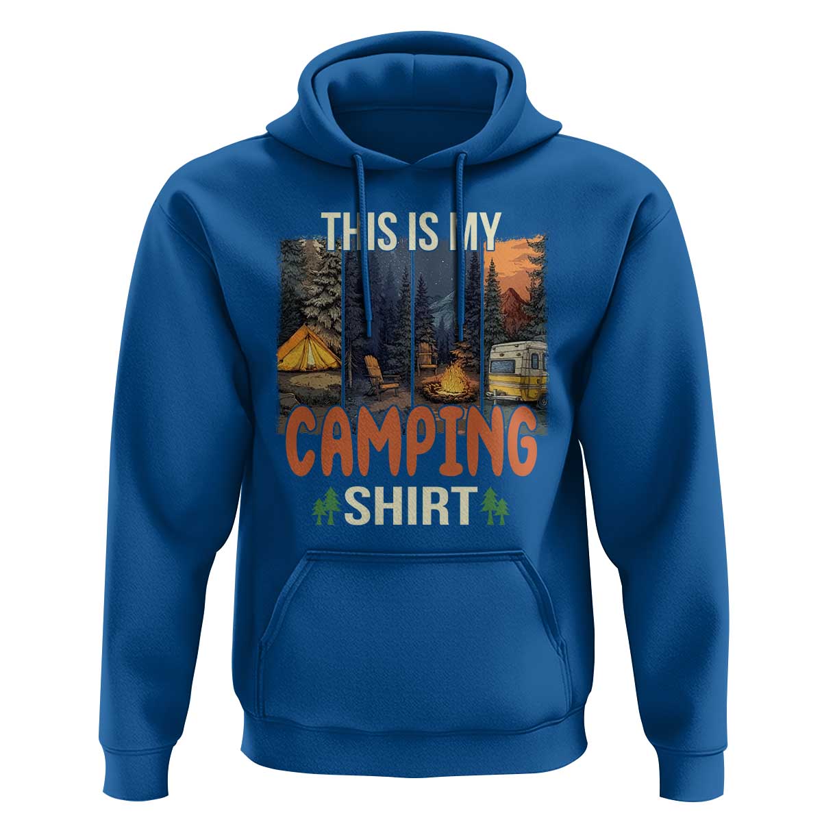 Funny Camper Glamper Hoodie This Is My Camping Shirt - Wonder Print Shop