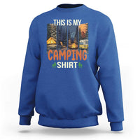 Funny Camper Glamper Sweatshirt This Is My Camping Shirt - Wonder Print Shop