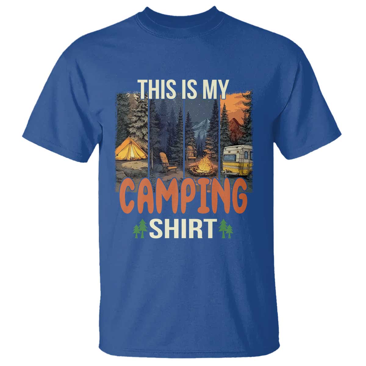 Funny Camper Glamper T Shirt This Is My Camping Shirt - Wonder Print Shop