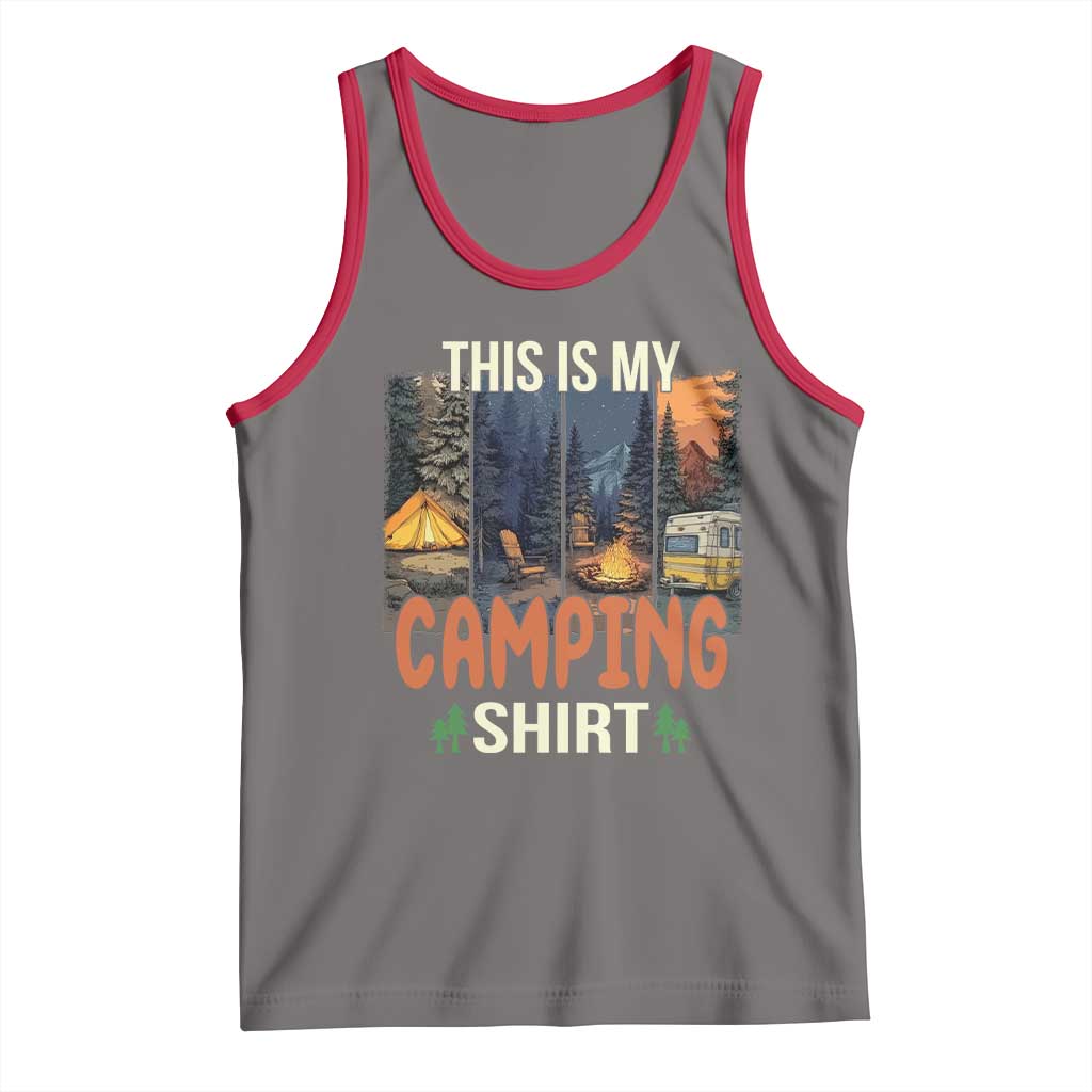 Funny Camper Glamper Tank Top This Is My Camping Shirt - Wonder Print Shop