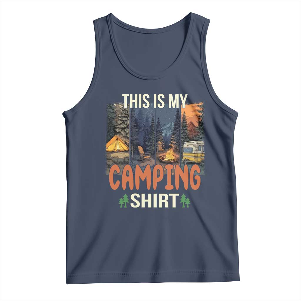 Funny Camper Glamper Tank Top This Is My Camping Shirt - Wonder Print Shop