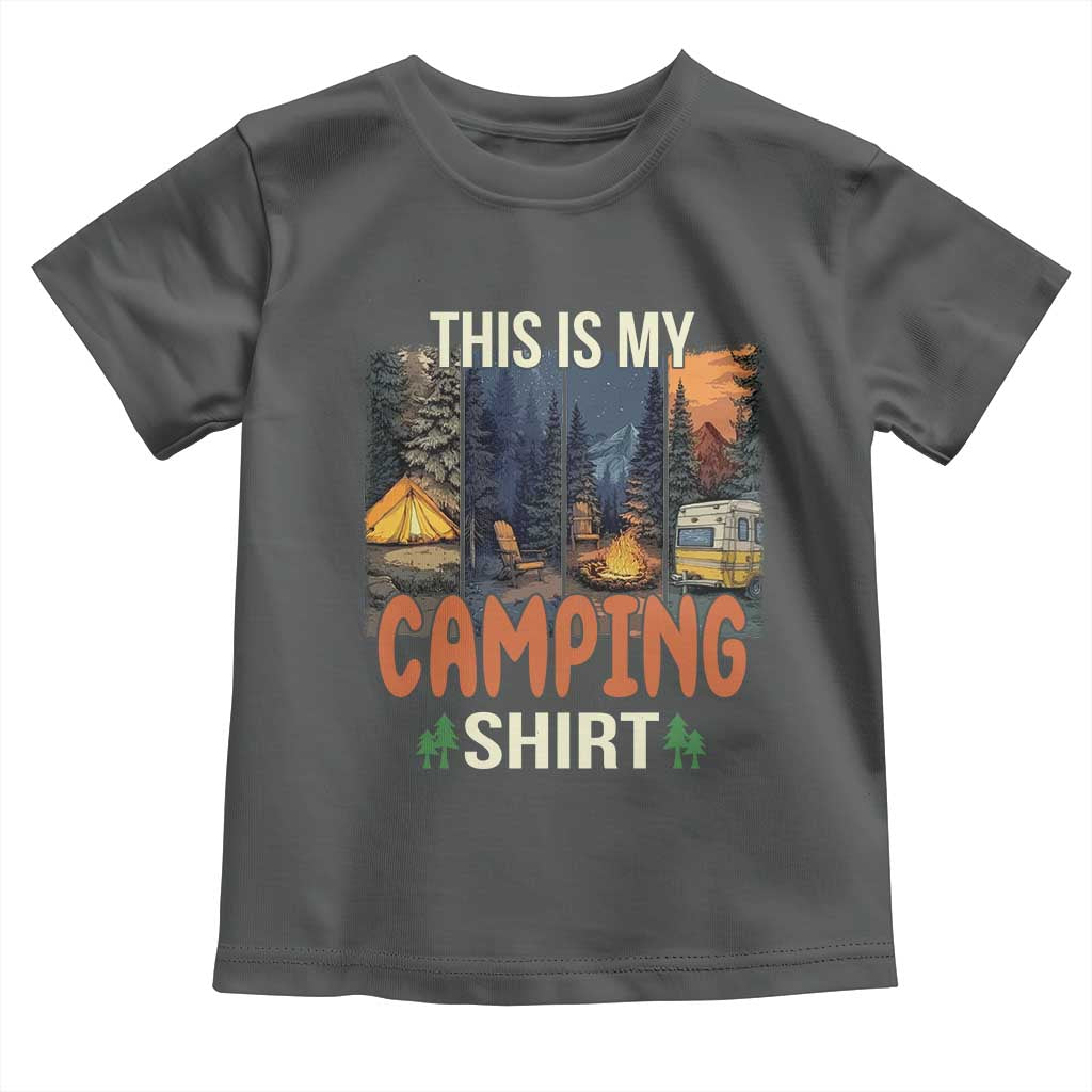 Funny Camper Glamper Toddler T Shirt This Is My Camping Shirt - Wonder Print Shop