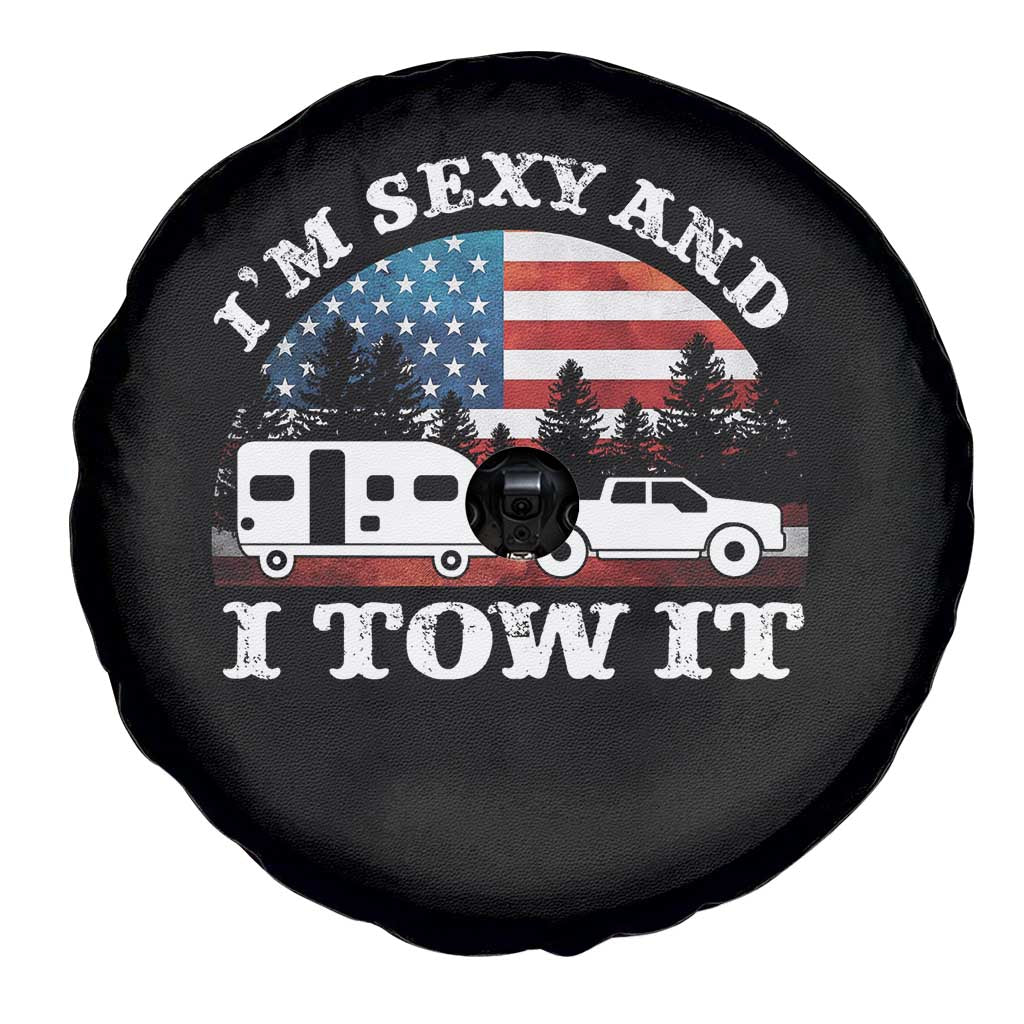 Funny Camping RV Camper Truck Spare Tire Cover I Am Sexy And I Tow It - Wonder Print Shop