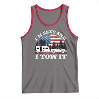 Funny Camping RV Camper Truck Tank Top I Am Sexy And I Tow It - Wonder Print Shop