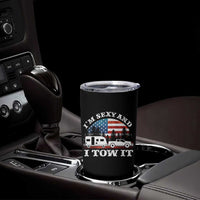 Funny Camping RV Camper Truck Tumbler Cup I Am Sexy And I Tow It - Wonder Print Shop