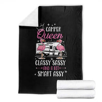 Funny Camping RV Throw Blanket Camper Queen Classy Sassy And A Bit Smart Assy - Wonder Print Shop