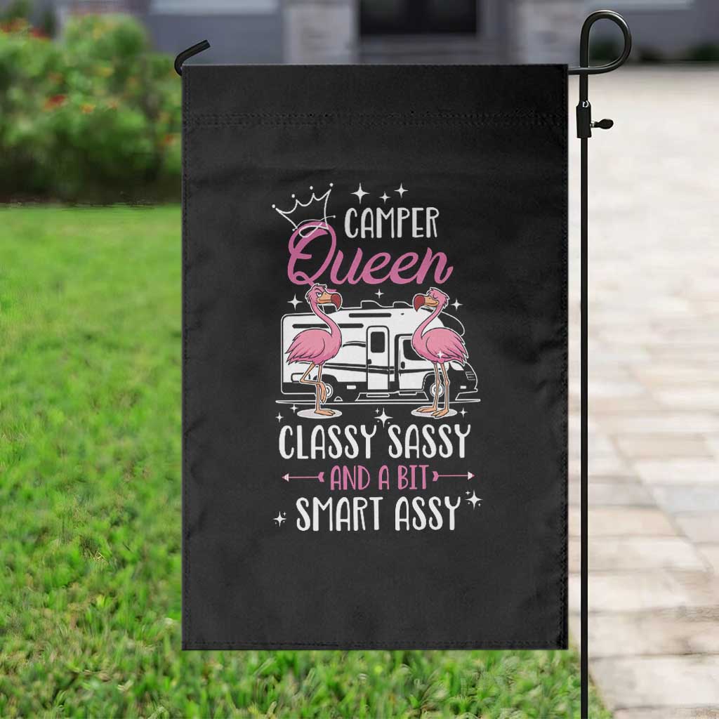 Funny Camping RV Garden Flag Camper Queen Classy Sassy And A Bit Smart Assy - Wonder Print Shop