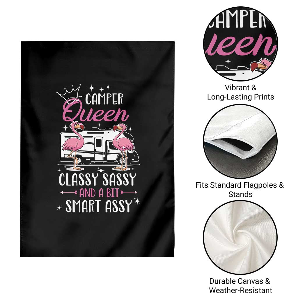 Funny Camping RV Garden Flag Camper Queen Classy Sassy And A Bit Smart Assy - Wonder Print Shop