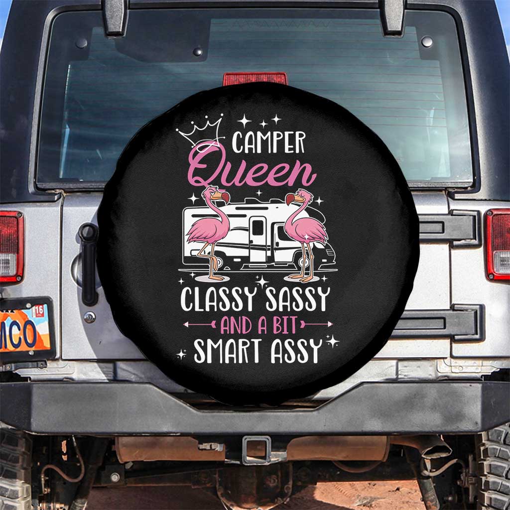 Funny Camping RV Spare Tire Cover Camper Queen Classy Sassy And A Bit Smart Assy - Wonder Print Shop