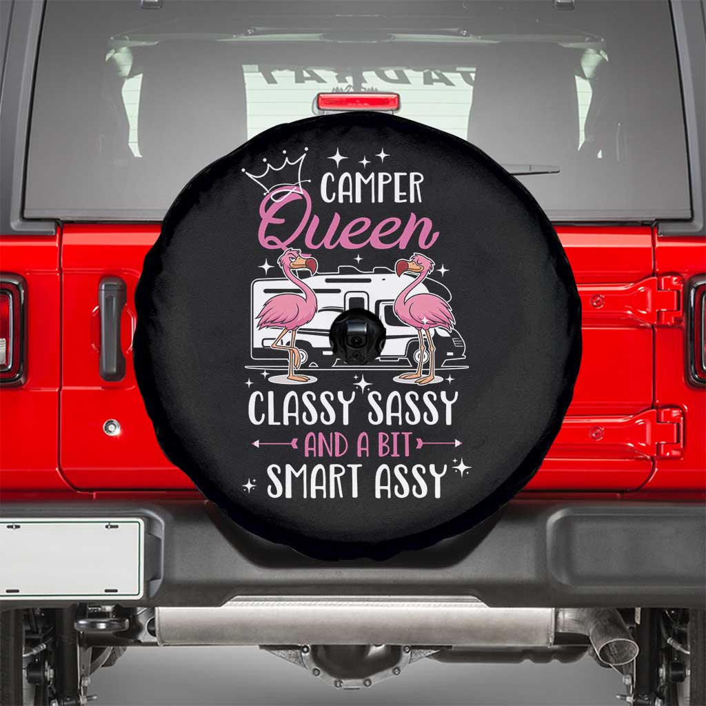 Funny Camping RV Spare Tire Cover Camper Queen Classy Sassy And A Bit Smart Assy - Wonder Print Shop