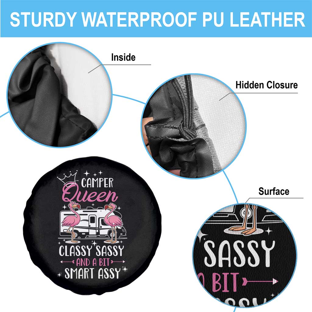 Funny Camping RV Spare Tire Cover Camper Queen Classy Sassy And A Bit Smart Assy - Wonder Print Shop