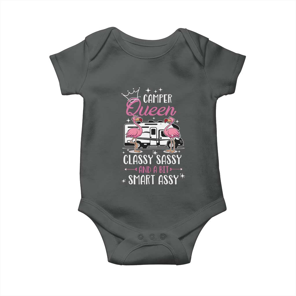 Funny Camping RV Baby Onesie Camper Queen Classy Sassy And A Bit Smart Assy - Wonder Print Shop