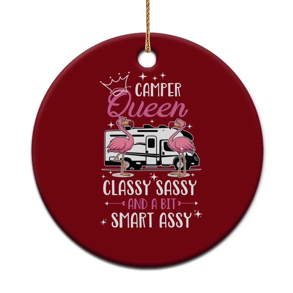 Funny Camping RV Ceramic Ornament Camper Queen Classy Sassy And A Bit Smart Assy - Wonder Print Shop