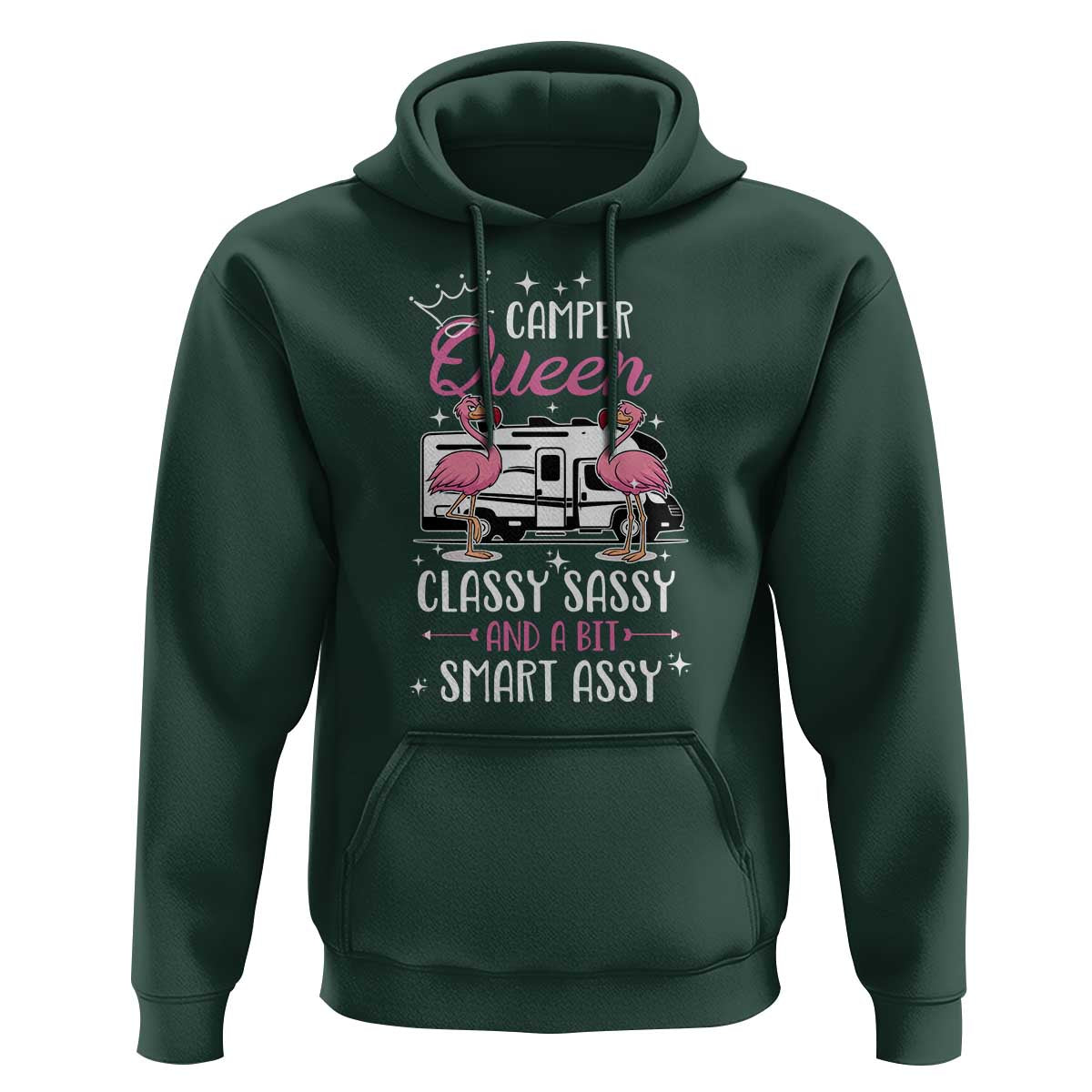 Funny Camping RV Hoodie Camper Queen Classy Sassy And A Bit Smart Assy - Wonder Print Shop