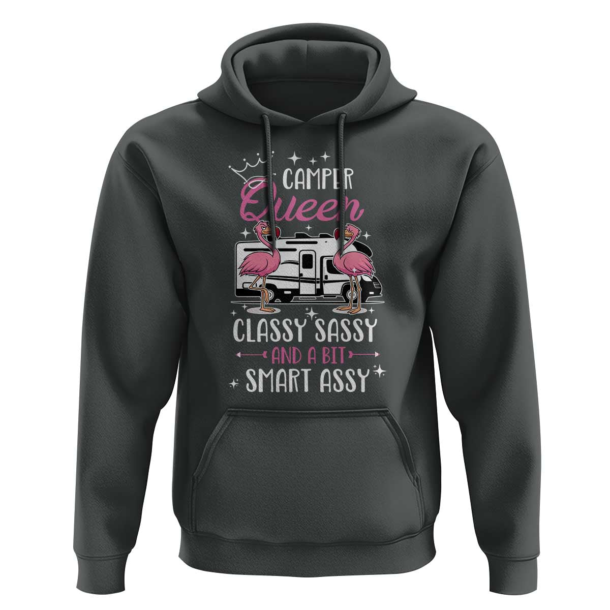Funny Camping RV Hoodie Camper Queen Classy Sassy And A Bit Smart Assy - Wonder Print Shop
