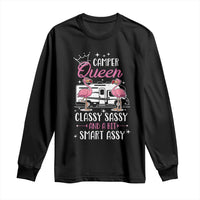 Funny Camping RV Long Sleeve Shirt Camper Queen Classy Sassy And A Bit Smart Assy - Wonder Print Shop