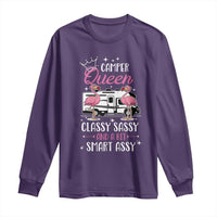 Funny Camping RV Long Sleeve Shirt Camper Queen Classy Sassy And A Bit Smart Assy - Wonder Print Shop